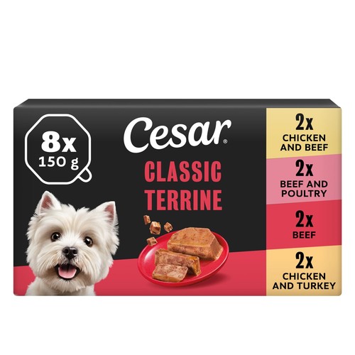 Cesar classic terrine - cesar, dog